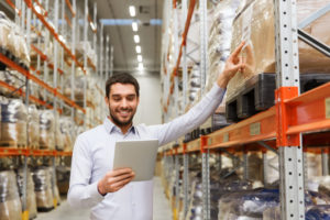 ERP software in a manufacturing or distribution center