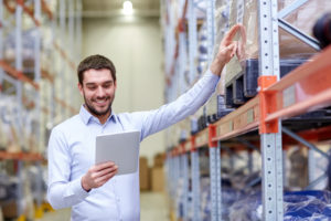 ERP software in a manufacturing or distribution center